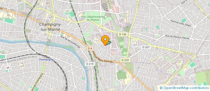 localisation de l'entreprise DECALU SARL à CHAMPIGNY-SUR-MARNE