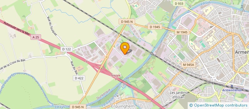 localisation de l'entreprise DECAM  NIEPPE