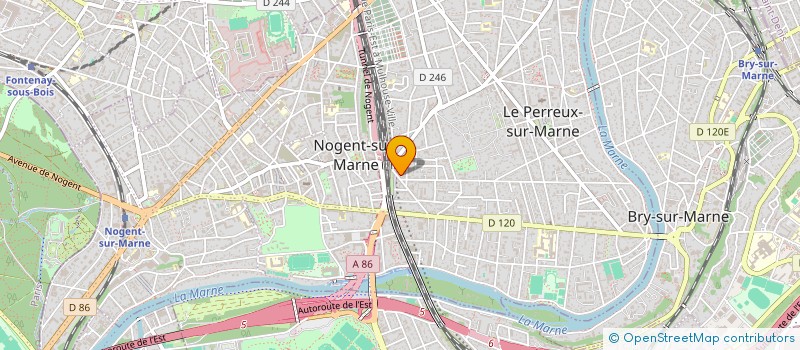 localisation de l'entreprise DECAMA à LE PERREUX-SUR-MARNE