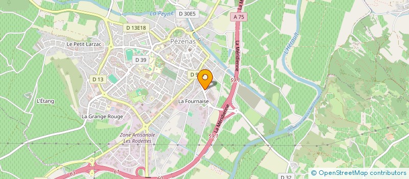 localisation de l'entreprise DECAMAX  PEZENAS