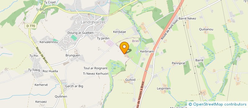 localisation de l'entreprise DECAN  BRIEC