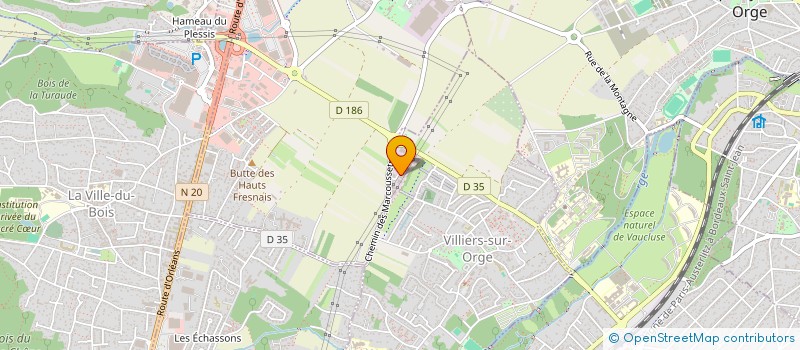 localisation de l'entreprise DECAP 91 à VILLIERS-SUR-ORGE