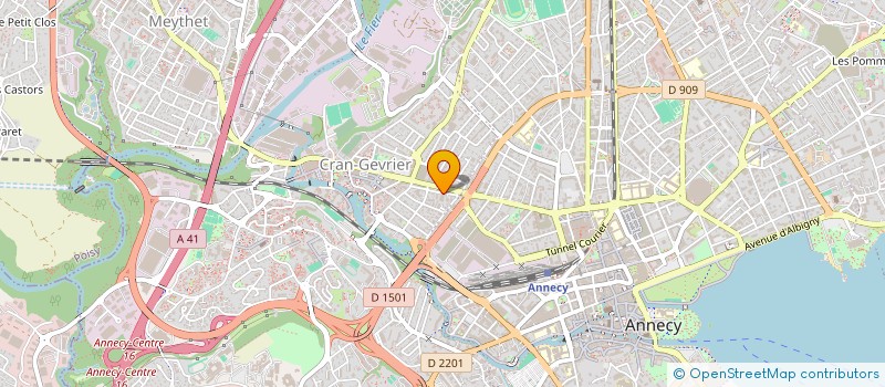 localisation de l'entreprise DECAP 'AIR 74 à ANNECY