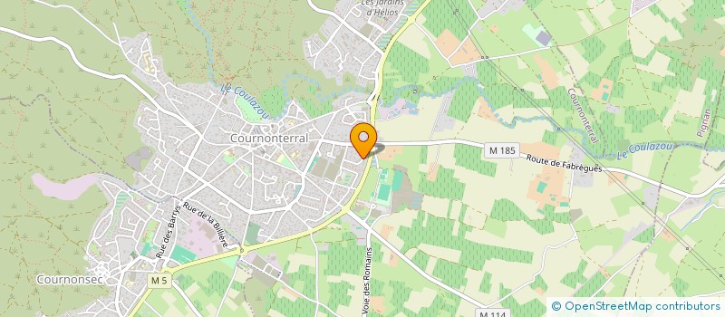 localisation de l'entreprise DECAP ET RENOV  COURNONTERRAL