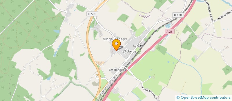 localisation de l'entreprise DECAP'ORNE à ECOUVES