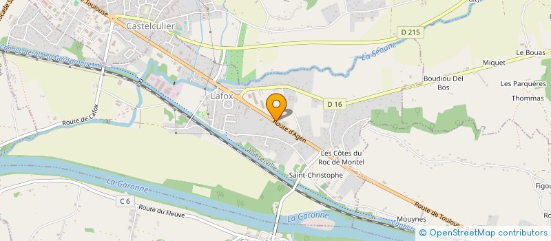 localisation de l'entreprise DECAP PEINTURE 47  LAFOX