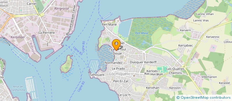 localisation de l'entreprise DECAP'PRO OCEANE à LOCMIQUELIC