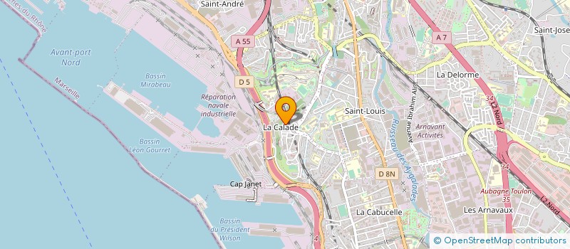 localisation de l'entreprise DECAP SERVICES à MARSEILLE