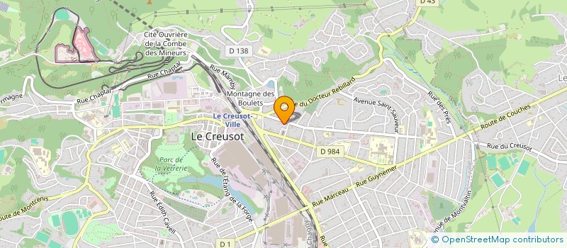 localisation de l'entreprise DECAPA à LE CREUSOT