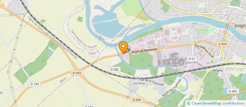 localisation de l'entreprise DECAPAGE 89 à JOIGNY