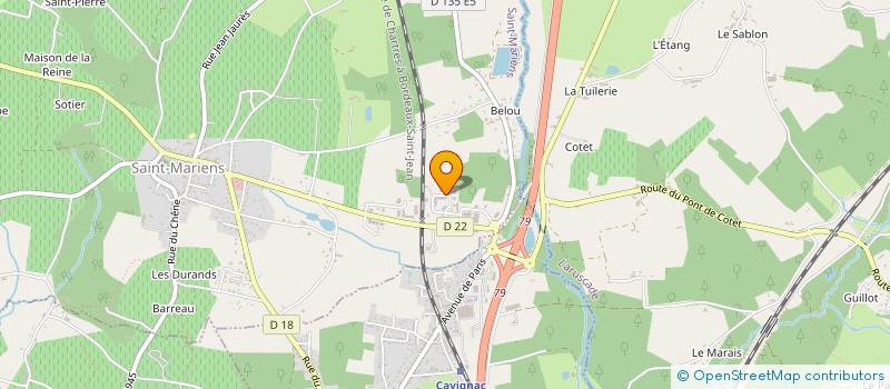 localisation de l'entreprise DECAPFONTE SUD OUEST  SAINT-ANDRE-DE-CUBZAC