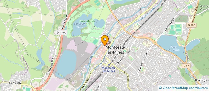 localisation de l'entreprise DECAPOLI à MONTCEAU-LES-MINES