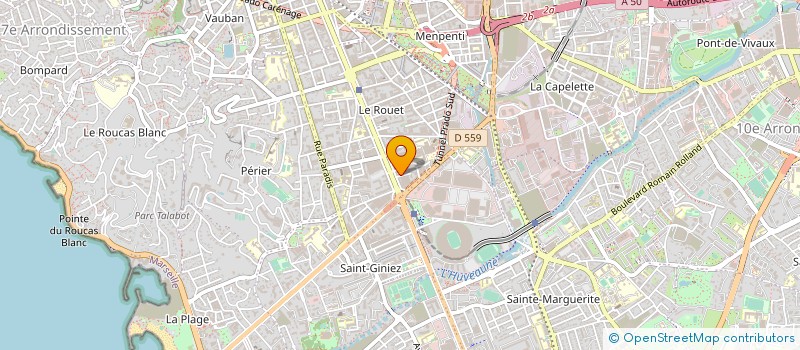 localisation de l'entreprise DECAPROTEC à MARSEILLE