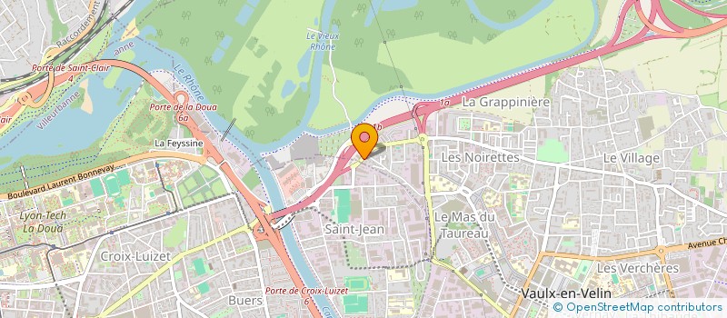 localisation de l'entreprise DECARA  VAULX-EN-VELIN