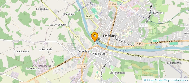localisation de l'entreprise DECARBON LAB à LE BLANC