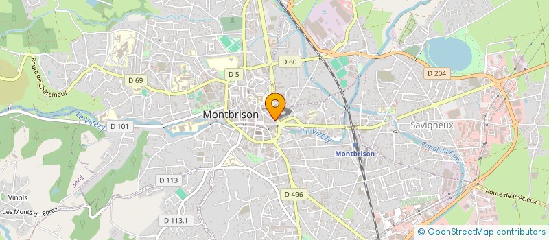 localisation de l'entreprise DECARRAT  MONTBRISON