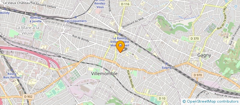 localisation de l'entreprise DECAUD-CHEMIDLING  VILLEMOMBLE