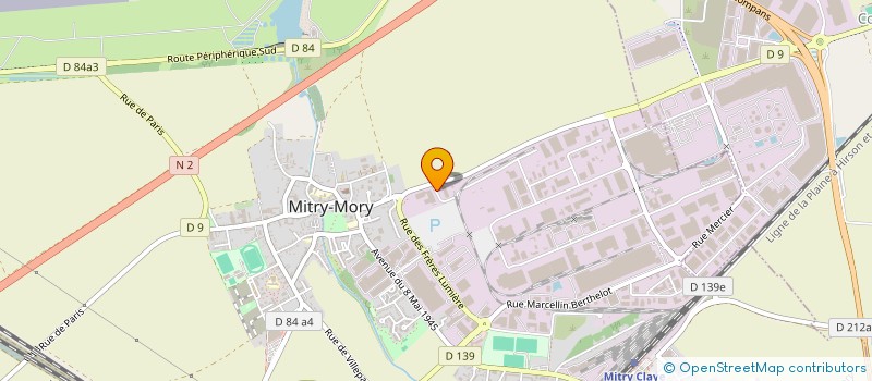 localisation de l'entreprise DECAUVILLE à MITRY-MORY