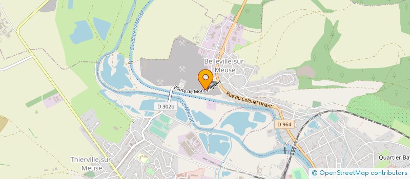 localisation de l'entreprise DECAVERT à BELLEVILLE-SUR-MEUSE