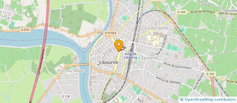 localisation de l'entreprise DECAZES  LIBOURNE