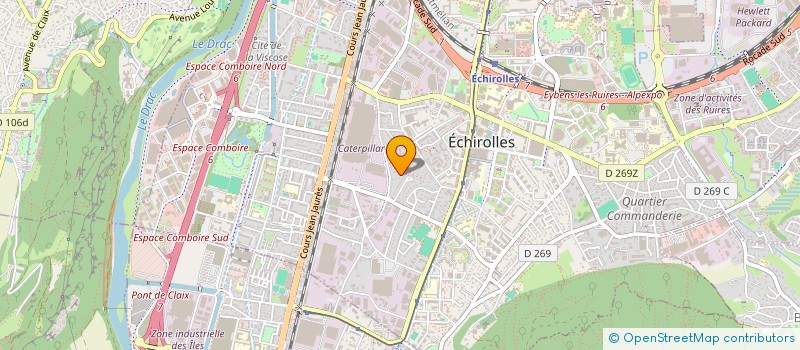 localisation de l'entreprise DECELEC à ECHIROLLES