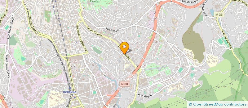 localisation de l'entreprise DECELLE à SAINT-ETIENNE