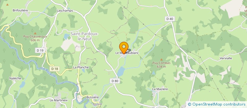 localisation de l'entreprise DECELLE  NEOUX