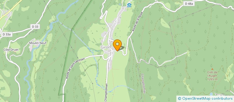 localisation de l'entreprise DECENNIE  GIRON