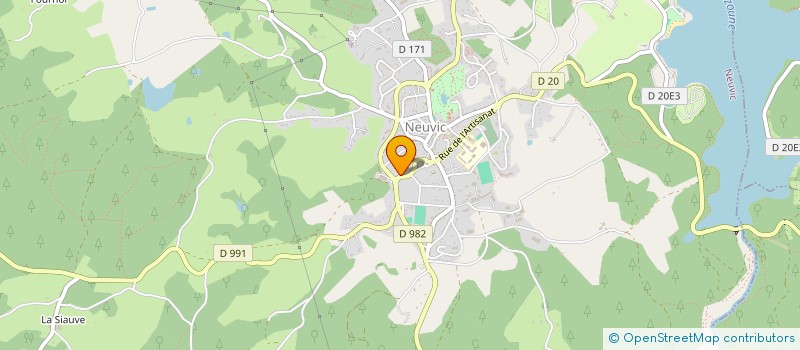 localisation de l'entreprise DECENSE  NEUVIC