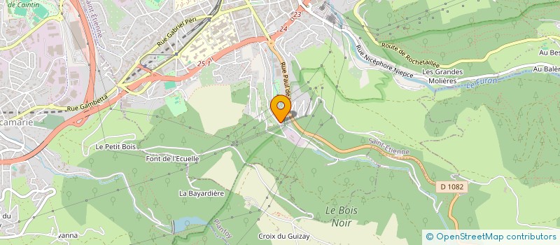 localisation de l'entreprise DECHARAM  SAINT-ETIENNE