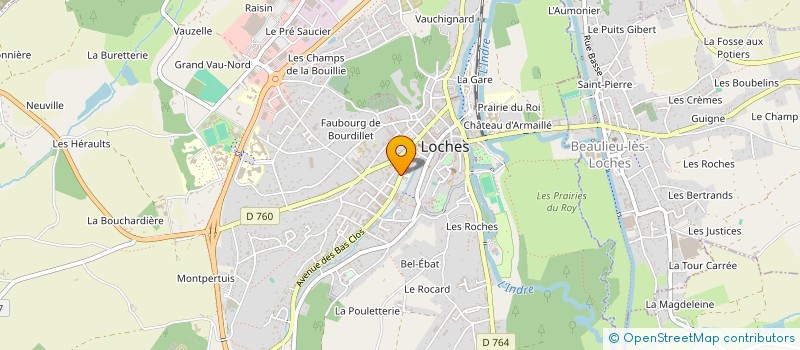 localisation de l'entreprise DECHARTRE EVELYNE ET GUINOT PHILIPPE  LOCHES