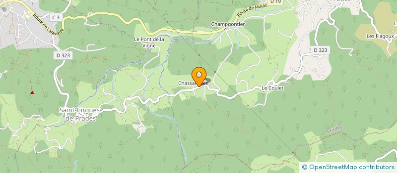localisation de l'entreprise DECHAUD CHRISTOPHE à PRADES