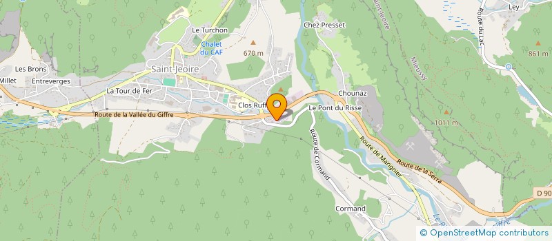 localisation de l'entreprise DECHAVASSINE FRANCE  SAINT-JEOIRE