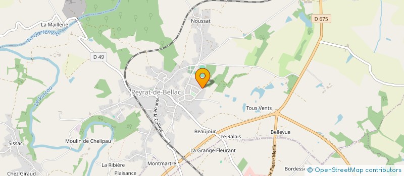 localisation de l'entreprise DECHAVIGNY BUREL à PEYRAT-DE-BELLAC