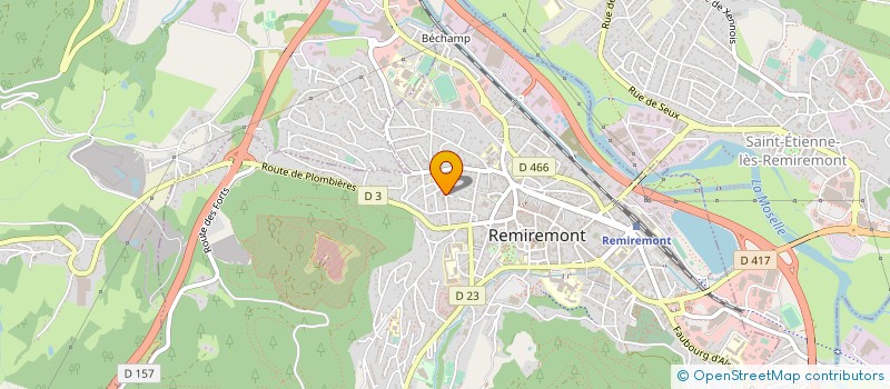 localisation de l'entreprise DECHAZEAUX INGENIERIE à REMIREMONT