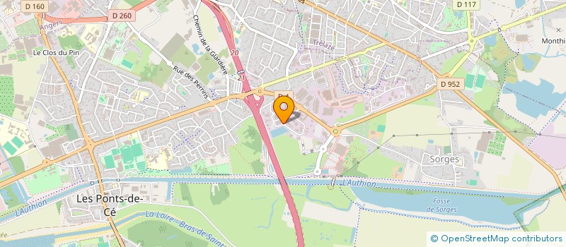 localisation de l'entreprise DECHEREUX GUILLAUME à LES PONTS-DE-CE