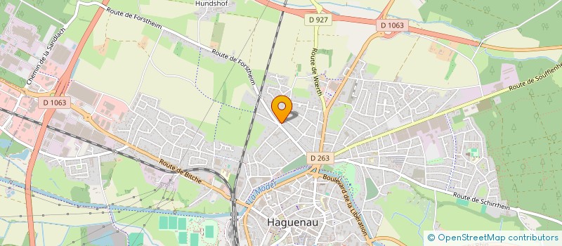 localisation de l'entreprise DECHERF à HAGUENAU