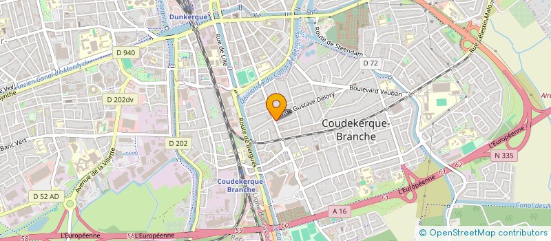 localisation de l'entreprise DECHERF FV  COUDEKERQUE-BRANCHE