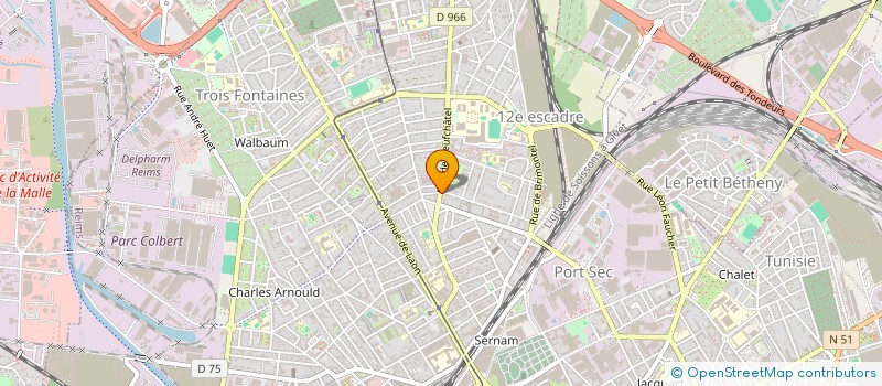 localisation de l'entreprise DECHERY-GUERIN à REIMS