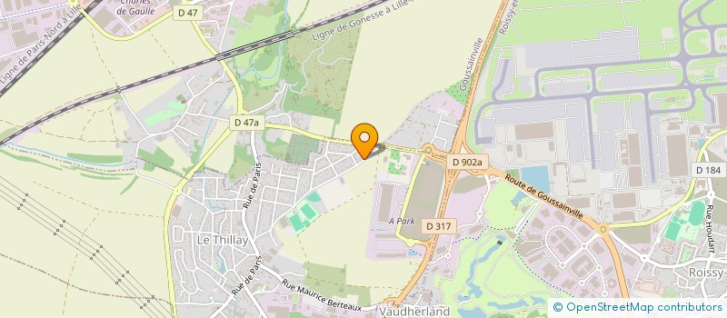 localisation de l'entreprise DECHETRANS à LE THILLAY