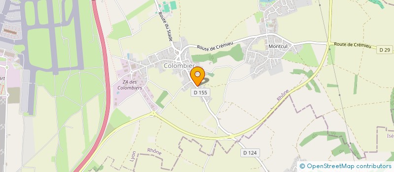 localisation de l'entreprise DECHETS EXPRESS à COLOMBIER-SAUGNIEU