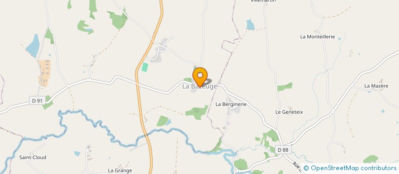 localisation de l'entreprise DECHETS ! GROUPE D'ACTION POUR LE PORTE-A-PORTE  CROIX-SUR-GARTEMPE (LA)