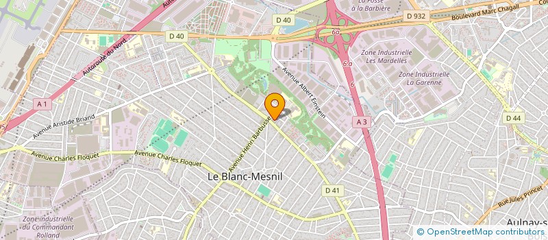 localisation de l'entreprise DECHETS SANTE à LE BLANC-MESNIL