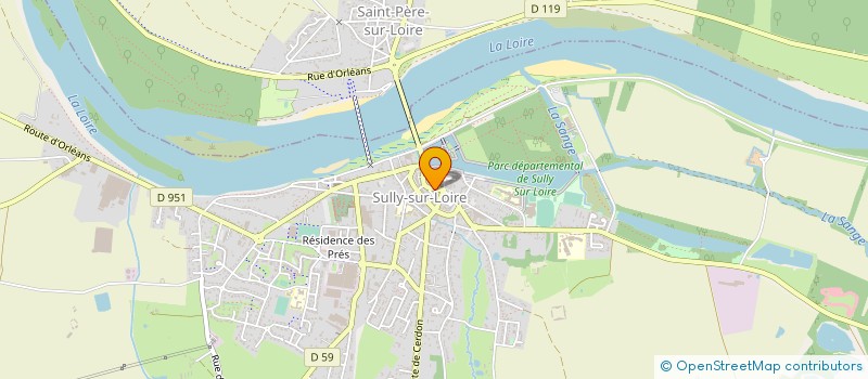 localisation de l'entreprise DECHRIS à SULLY-SUR-LOIRE