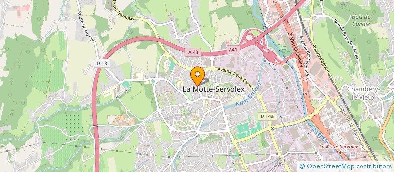 localisation de l'entreprise DECIBEL à LA MOTTE-SERVOLEX