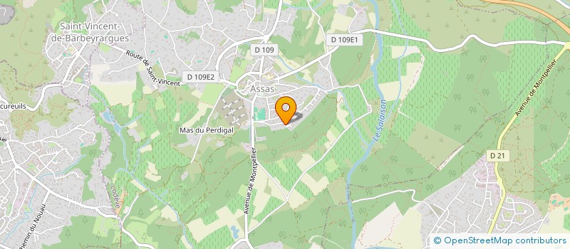 localisation de l'entreprise DECIBEL  ASSAS