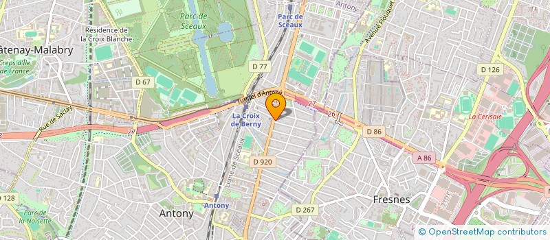 localisation de l'entreprise DECIBELS 84 à ANTONY