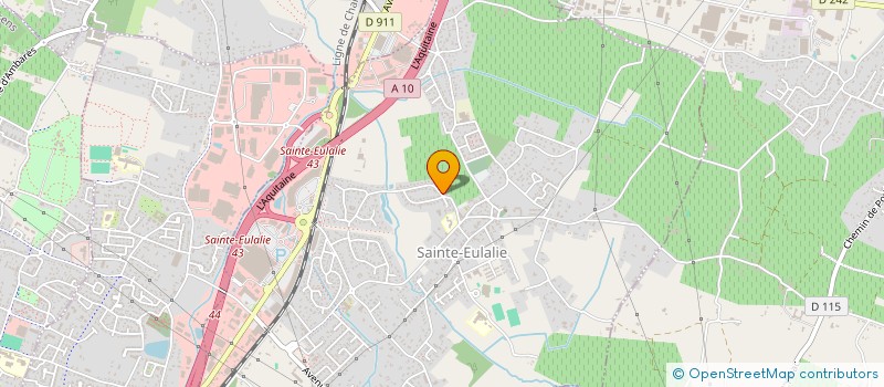 localisation de l'entreprise DECIDEF à SAINTE-EULALIE