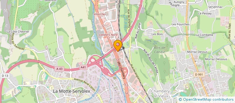 localisation de l'entreprise DECILAB à CHAMBERY
