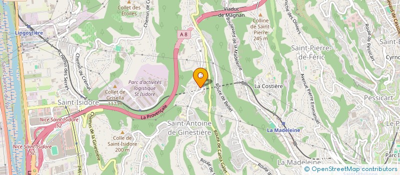 localisation de l'entreprise DECIMEL à NICE